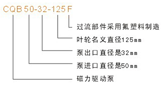 氟塑料磁力泵型號(hào)說(shuō)明