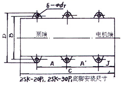 2SK-3P1、2SK-6P1、2SK-12P1、2SK-20P1、2SK-30P1外形及安裝圖 